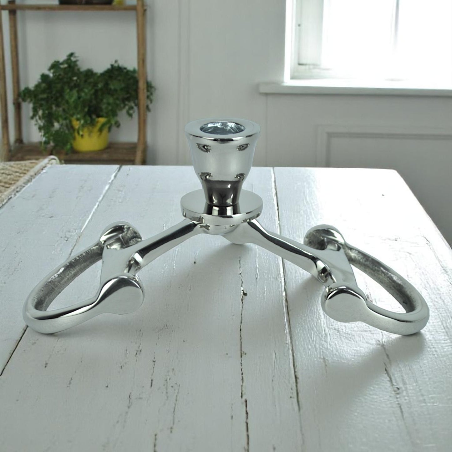 Horse Bit Candle Stand 8"