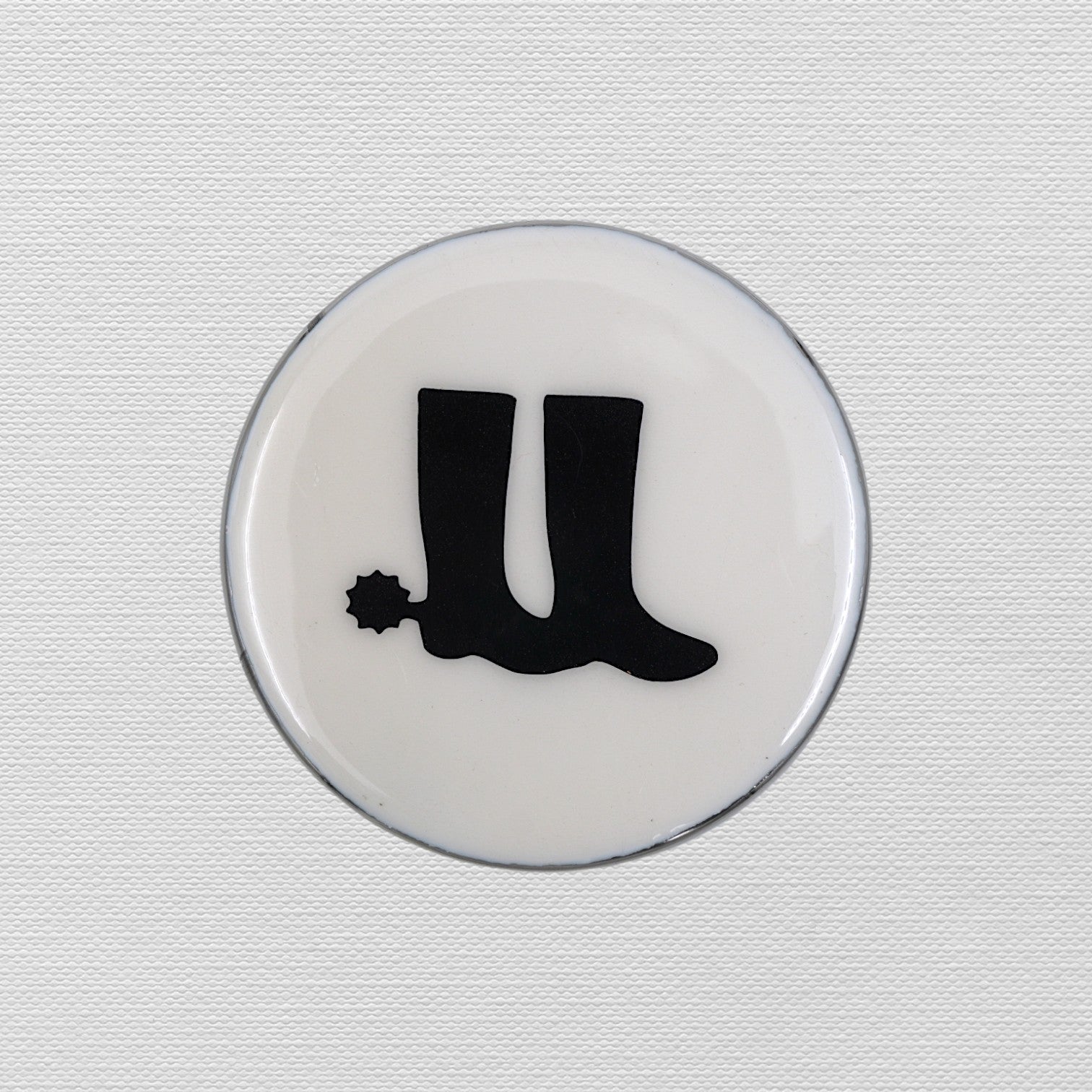 Horse Boot Coaster Acrylic Finish 3.5"