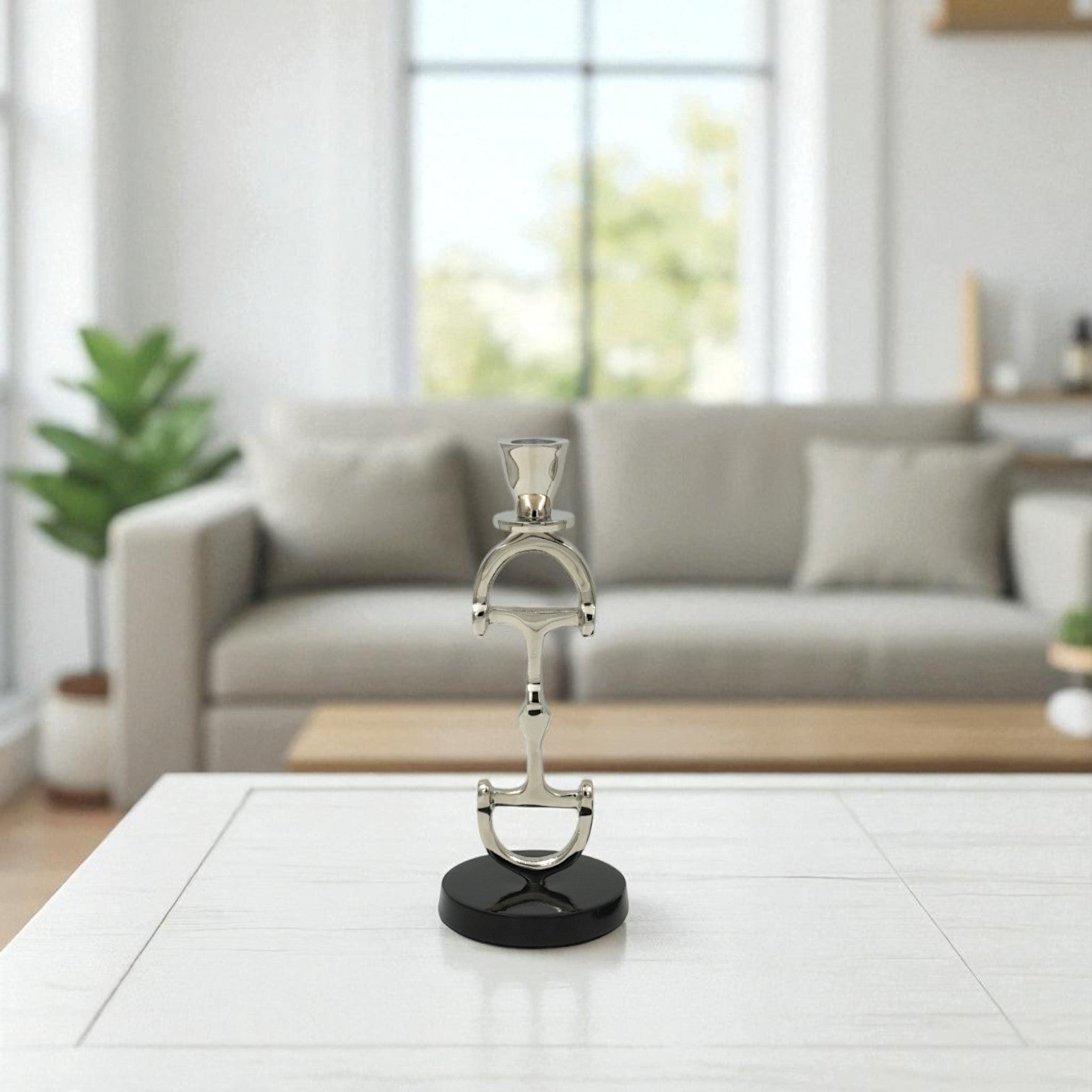 Horse Bit Candle Stand 10"