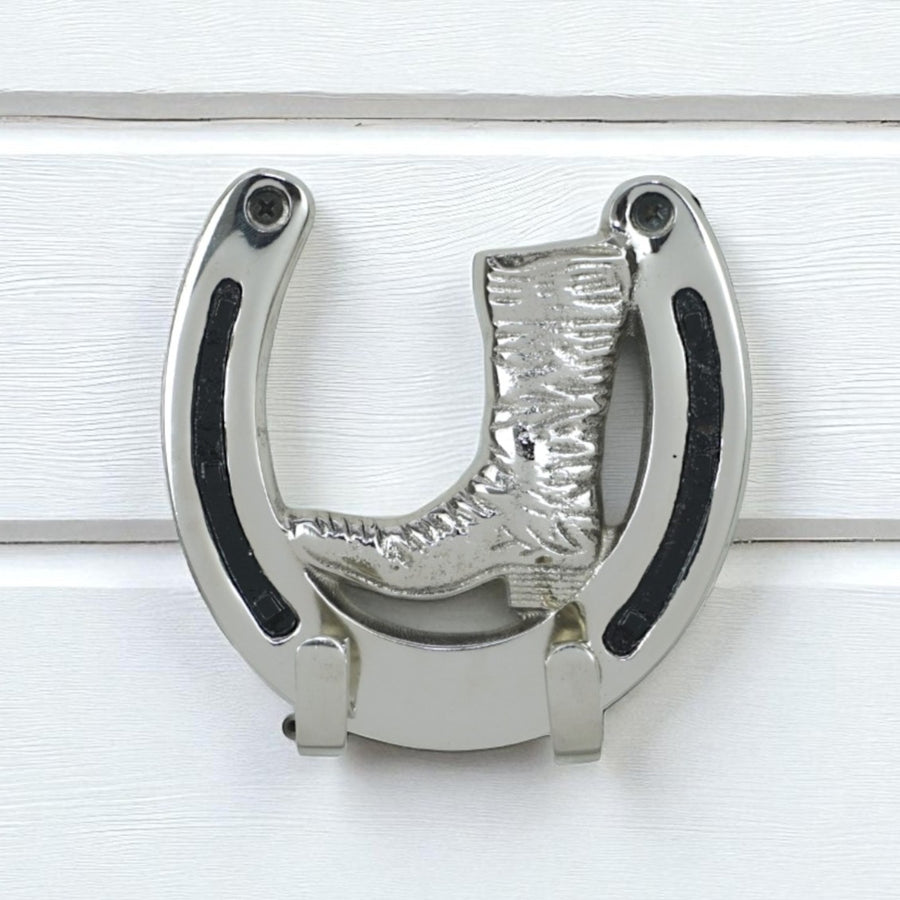 Horse Shoe Boot Wall Hook - 2 Hooks