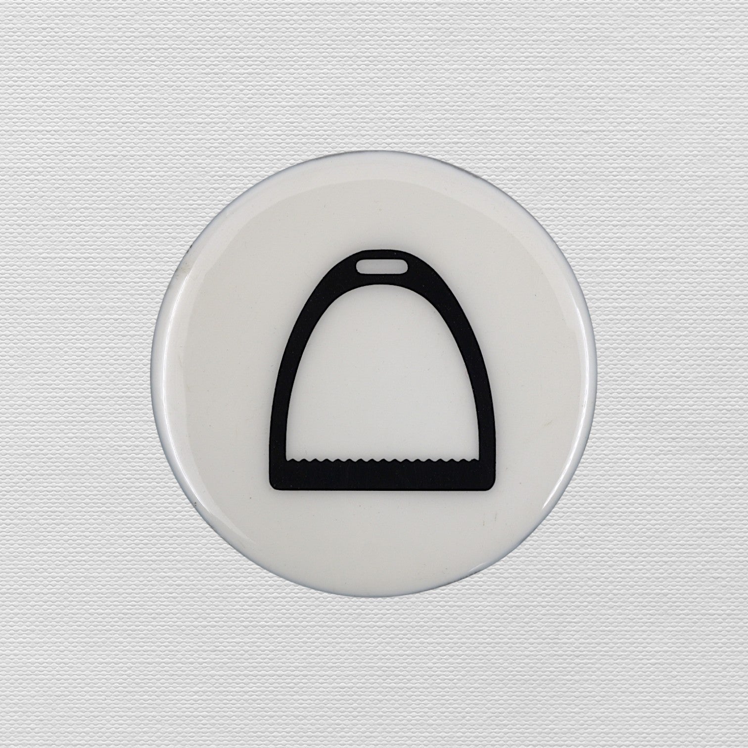 Horse Stirrup Coaster Acrylic Finish 3.5"