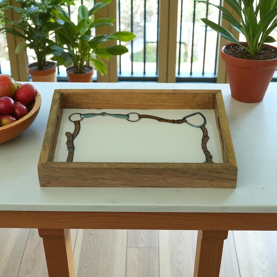 Horse Halter Acrylic Finish Tray Rectangular 12"