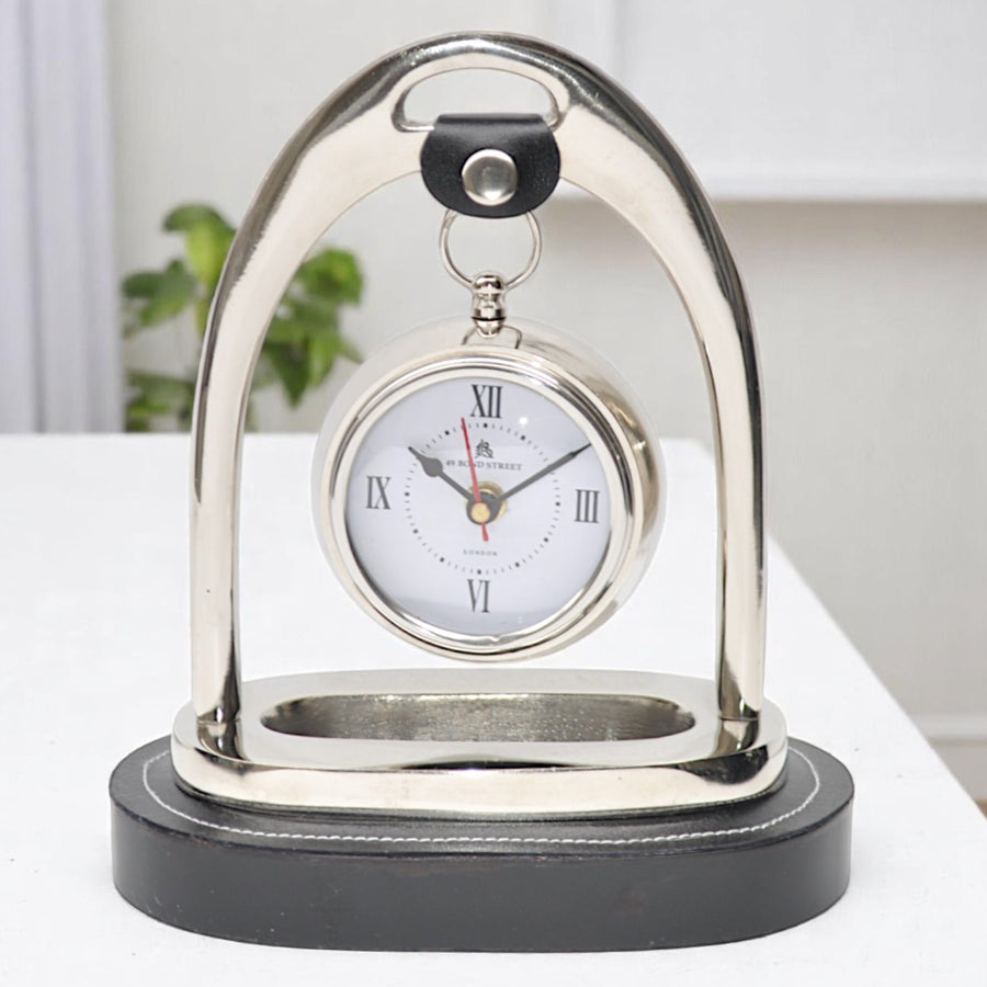 Horse Stirrup Table Clock