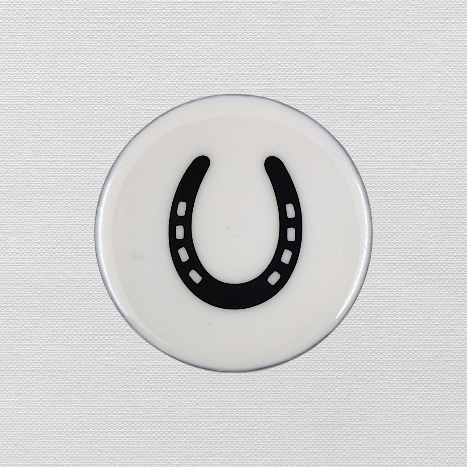 Horse Shoe Coaster Acrylic Finish 3.5"