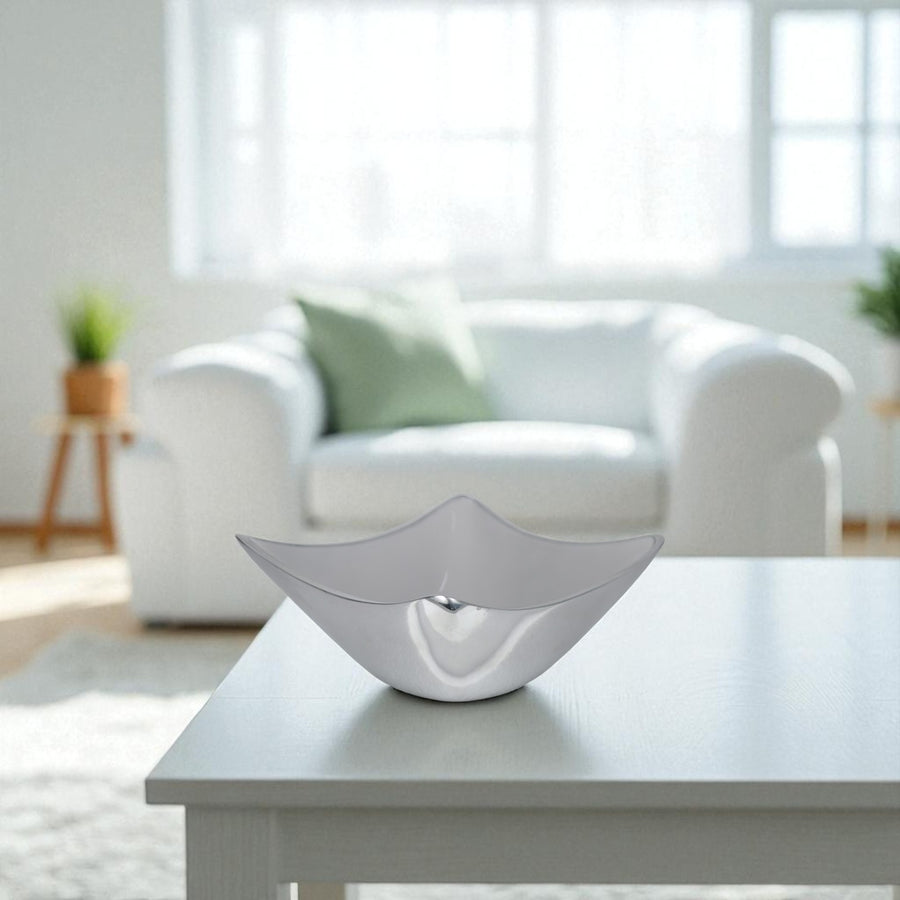 Horse Stirrup Bowl Acrylic Finish 4-Corner Square 7.5"