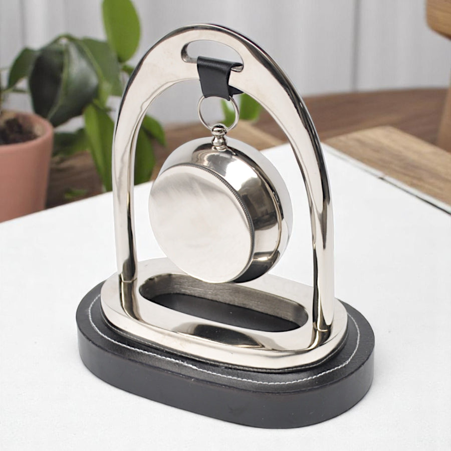 Horse Stirrup Table Clock
