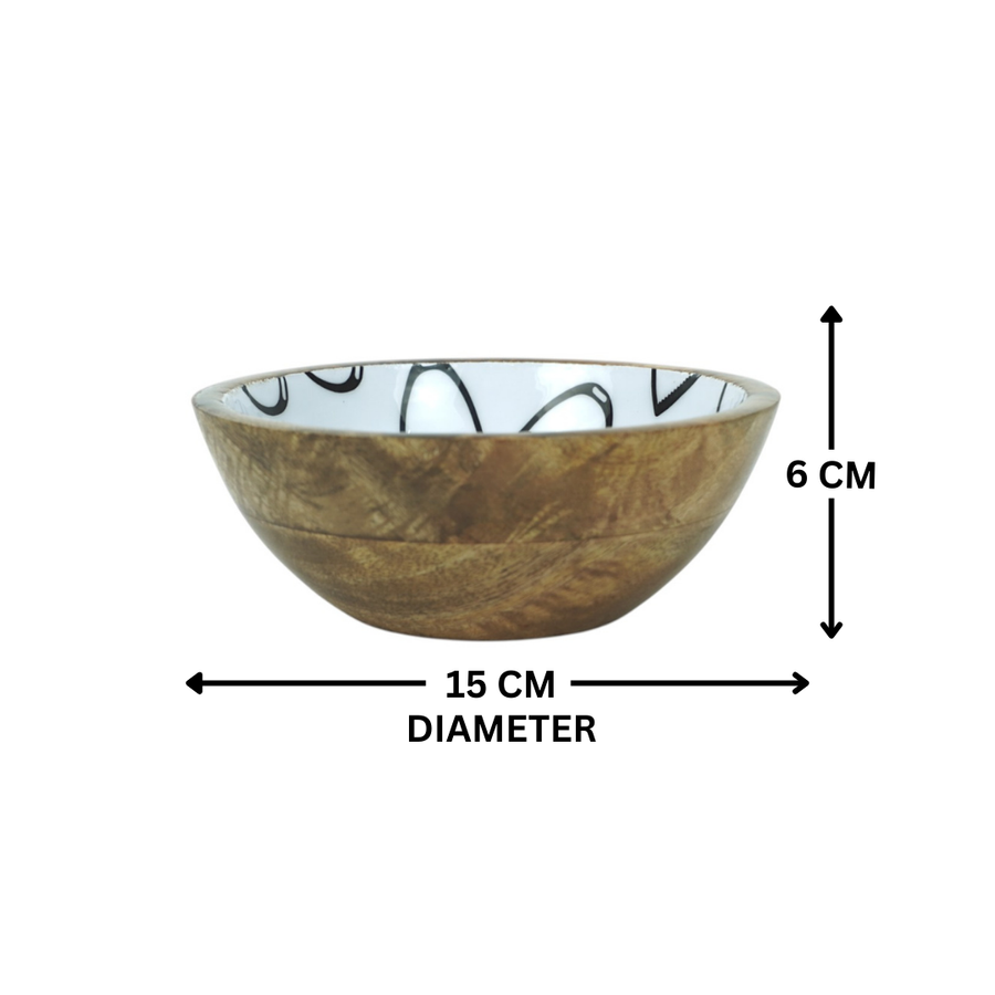 Horse Stirrup Bowl Acrylic Finish Round 6"