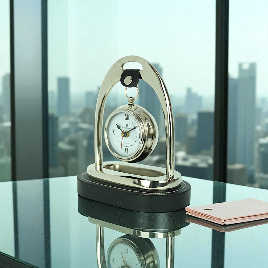 Horse Stirrup Table Clock