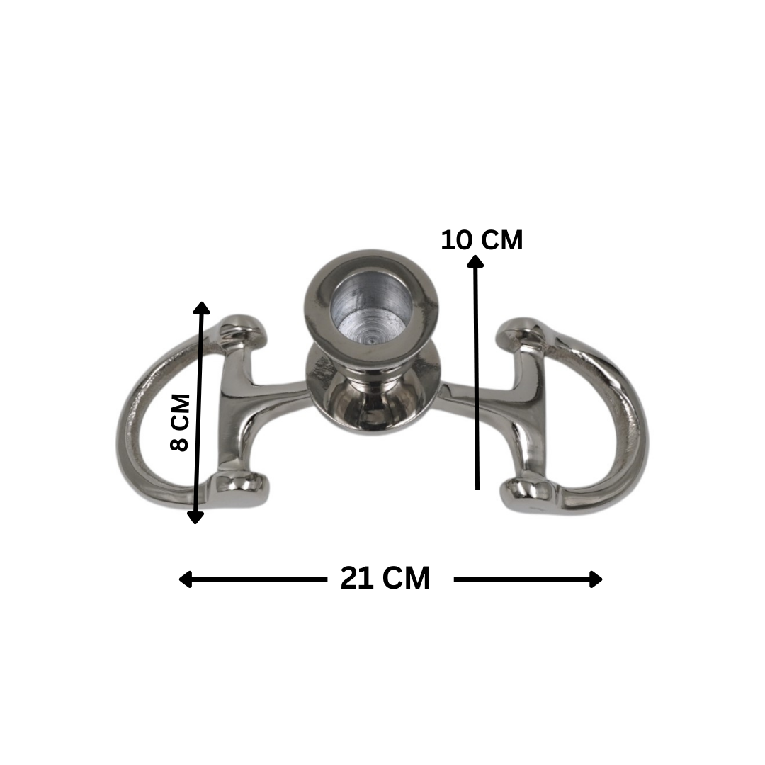 Horse Bit Candle Stand 8"