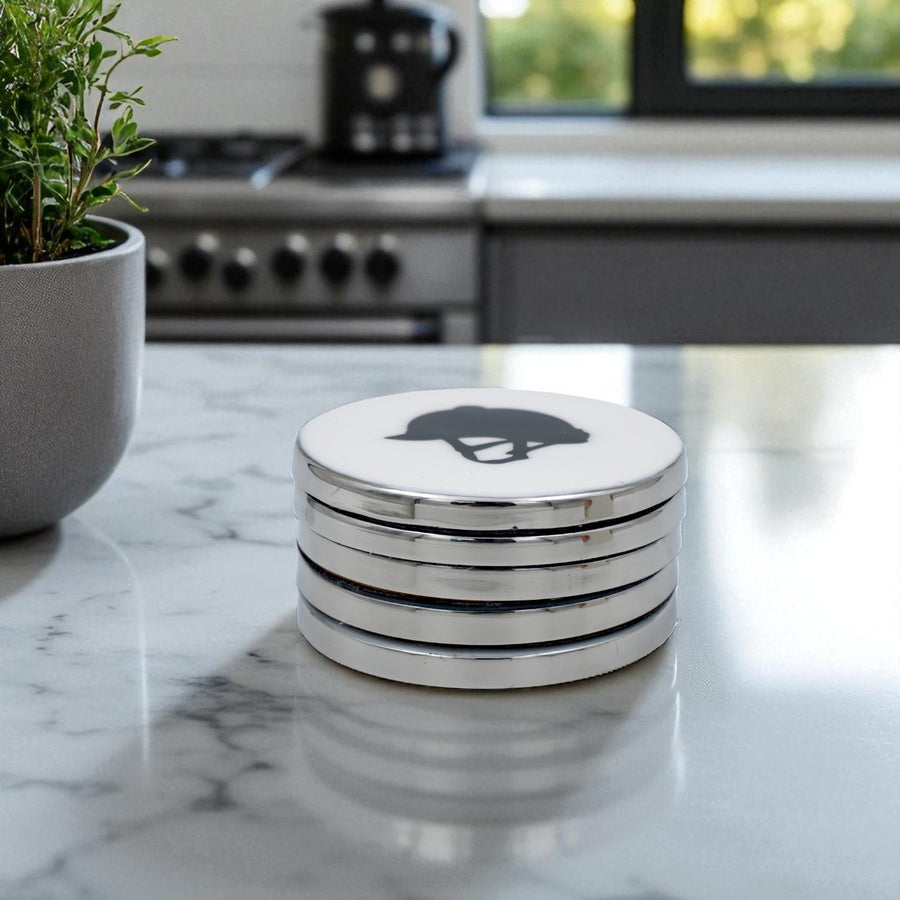 Horse Helmet Coaster Acrylic Finish 3.5"