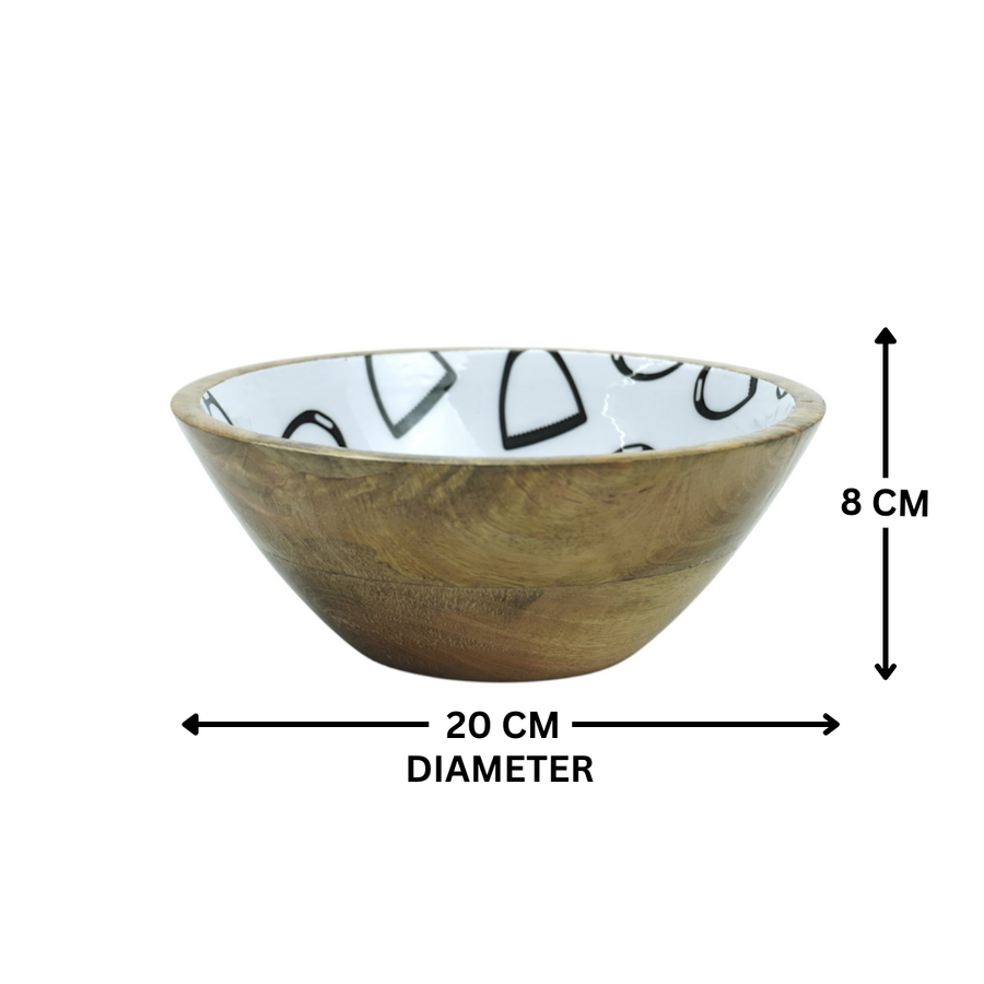 Horse Stirrup Bowl Acrylic Finish Round 8"