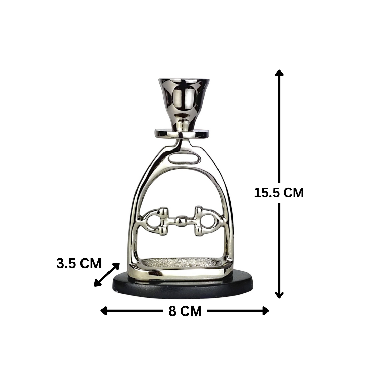Horse Stirrup Bit Candle Stand 6"