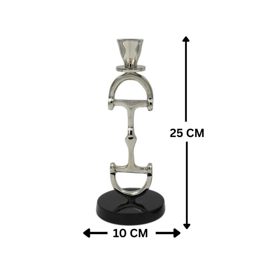 Horse Bit Candle Stand 10"
