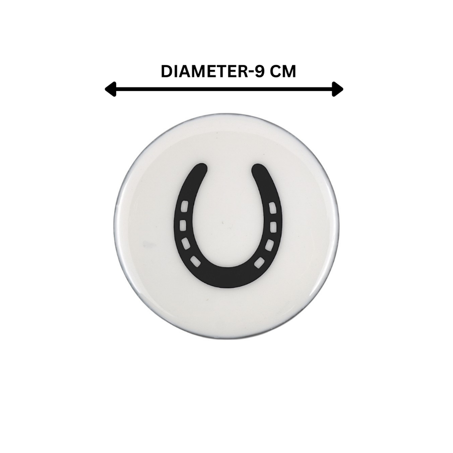 Horse Shoe Coaster Acrylic Finish 3.5"