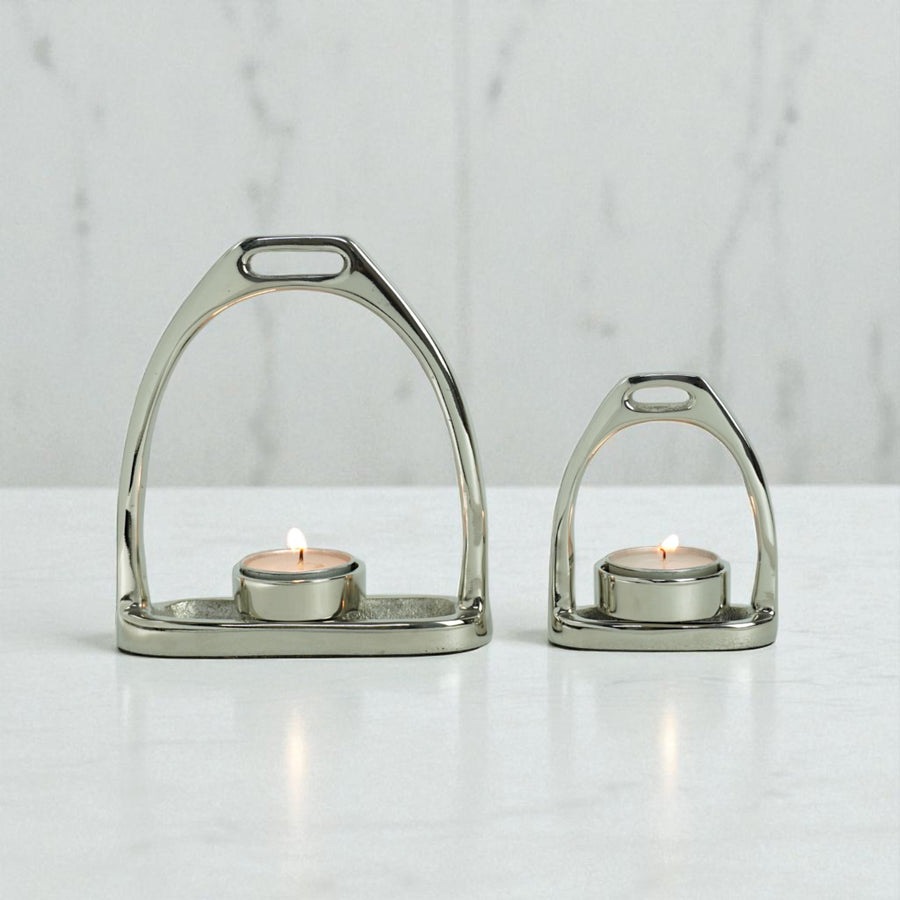Horse Stirrup Candle T Light 4"
