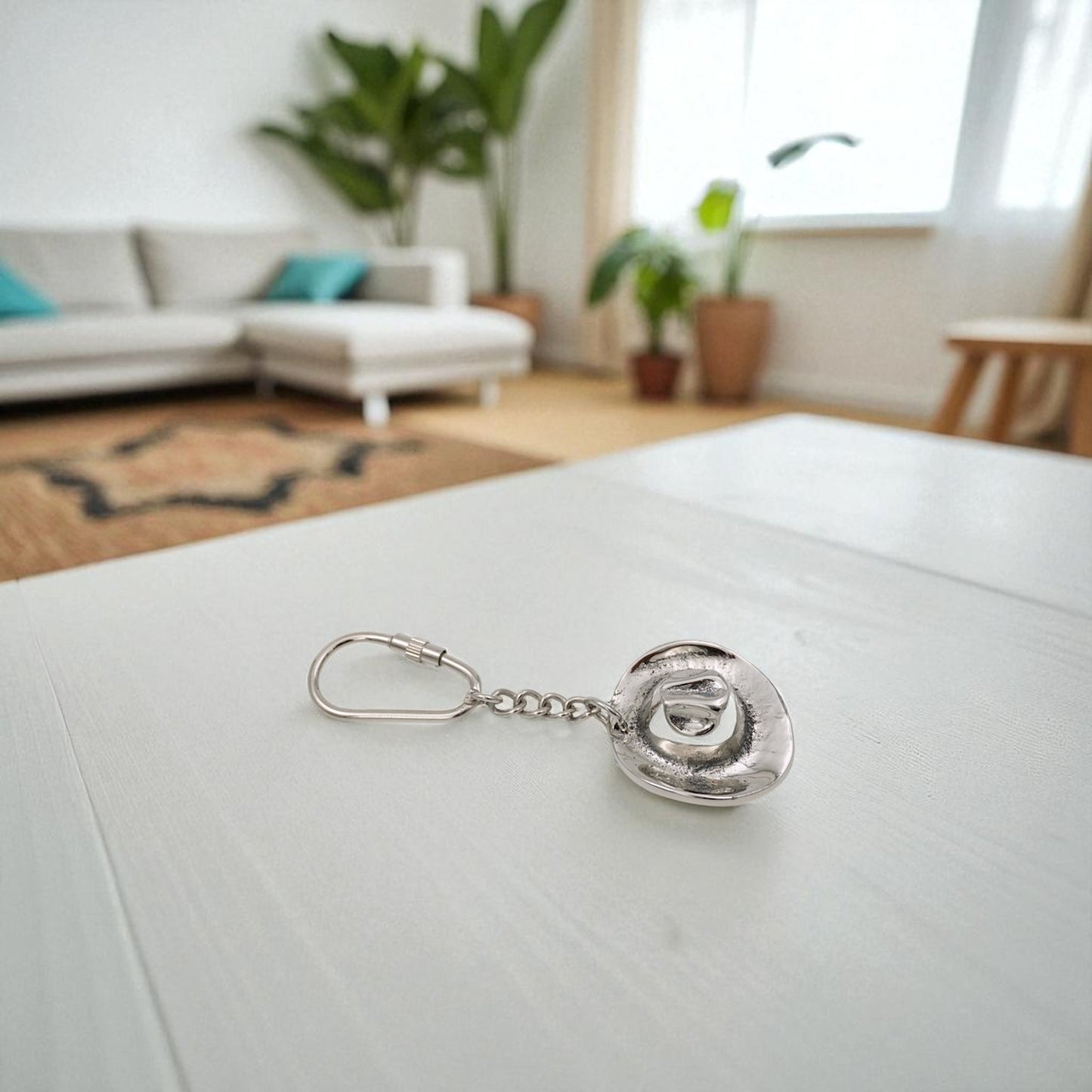 Cowboy Horse Hat Keyring