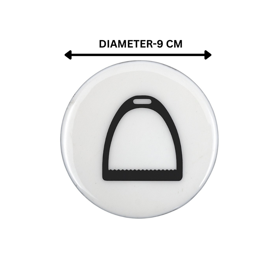 Horse Stirrup Coaster Acrylic Finish 3.5"
