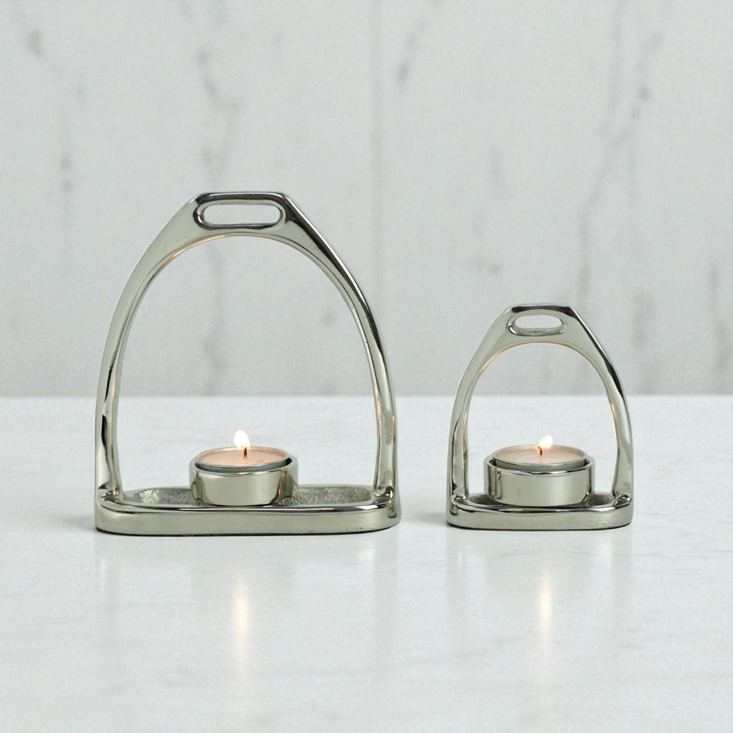 Horse Stirrup Candle T Light 6"