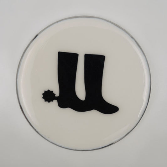 Horse Boot Coaster Acrylic Finish 3.5"