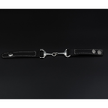 Horse Bit Bracelet - Black Leather with Silver Plated Brass Bit | Equestrian Bracelet for Horse Lovers