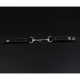 Horse Bit Bracelet - Black Leather with Silver Plated Brass Bit | Equestrian Bracelet for Horse Lovers