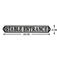 table Entrance Sign Cast Aluminium 28x4cm - Horse Stable & Yard Directional Plaque