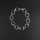 Equestrian Stirrup Bracelet - Silver Plated Brass Horse Riding Jewellery | 7.5 Inch Chain