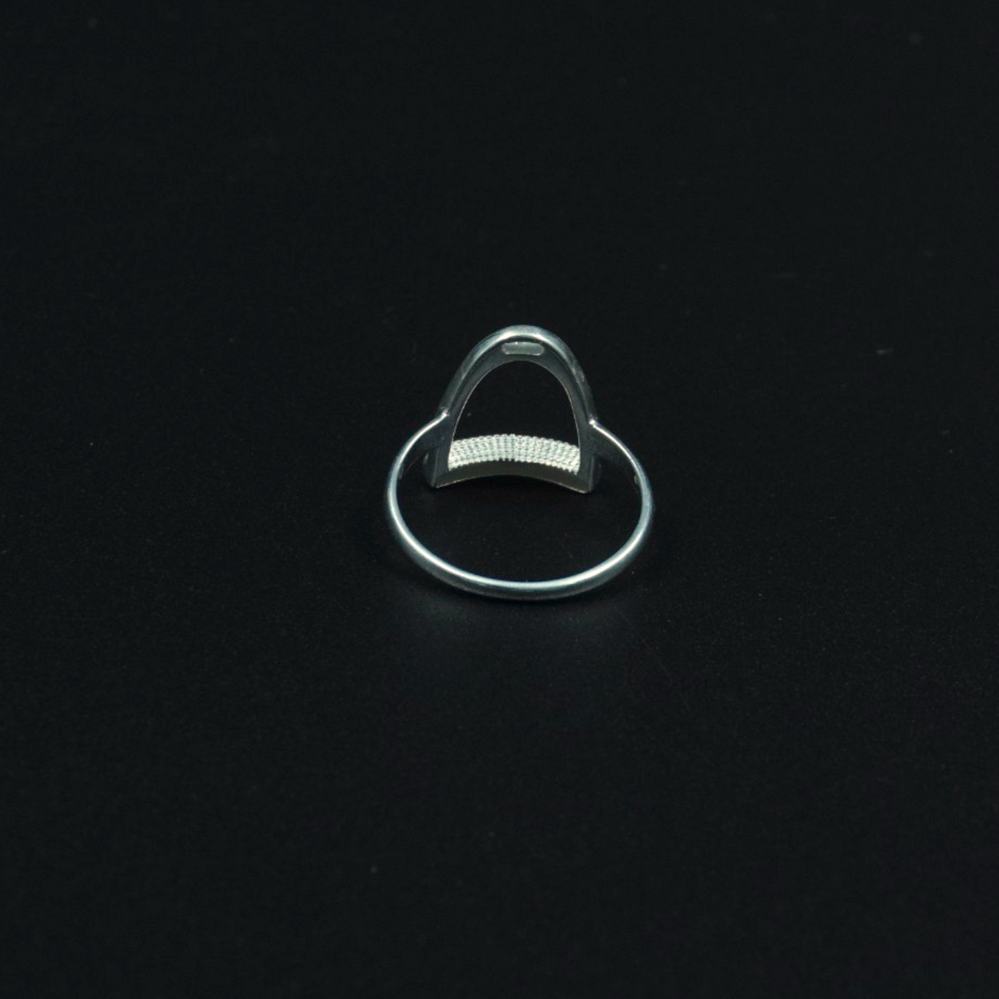 Horse Stirrup Ring - Silver Plated Brass | Equestrian Statement Ring