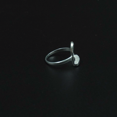 Horse Stirrup Ring - Silver Plated Brass | Equestrian Statement Ring