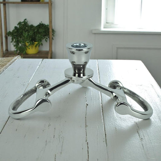 Horse Bit Candle Stand 8"