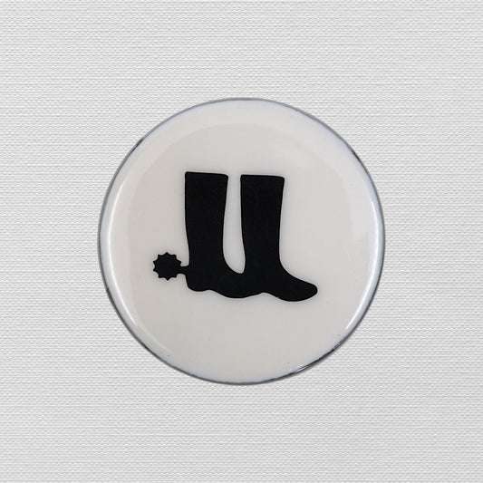Horse Boot Coaster Acrylic Finish 3.5"