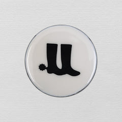 Horse Boot Coaster Acrylic Finish 3.5"