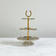 Horse Shoe Cake Stand 3-Tier Oval