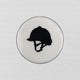 Horse Helmet Coaster Acrylic Finish 3.5"