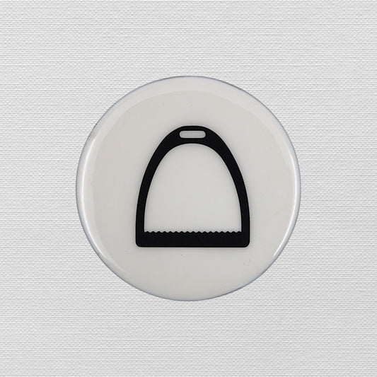 Horse Stirrup Coaster Acrylic Finish 3.5"
