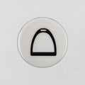 Horse Stirrup Coaster Acrylic Finish 3.5"