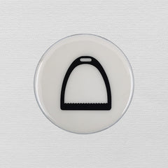 Horse Stirrup Coaster Acrylic Finish 3.5"