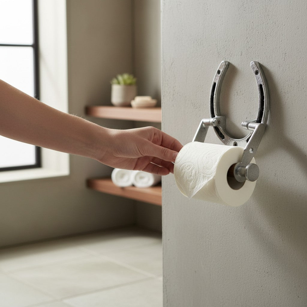 Horse Shoe Paper Roll Holder
