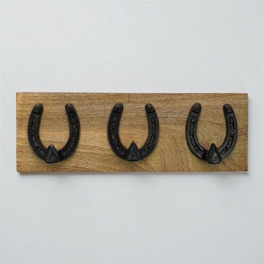Horse Shoe Wall Hook - 3 Hooks