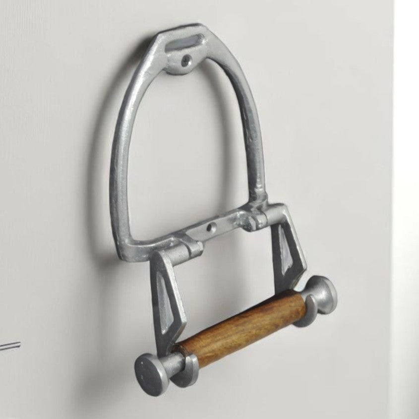 Horse Stirrup Paper Roll Holder