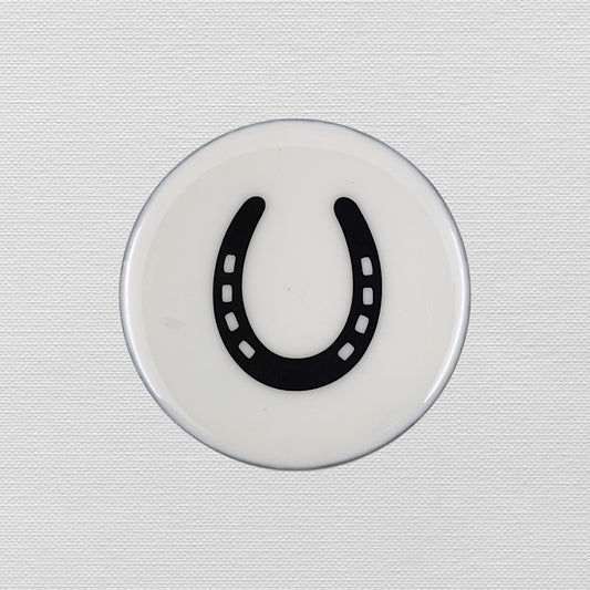 Horse Shoe Coaster Acrylic Finish 3.5"