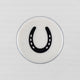 Horse Shoe Coaster Acrylic Finish 3.5"