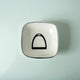 Horse Stirrup Bowl Acrylic Finish Square 4.5"