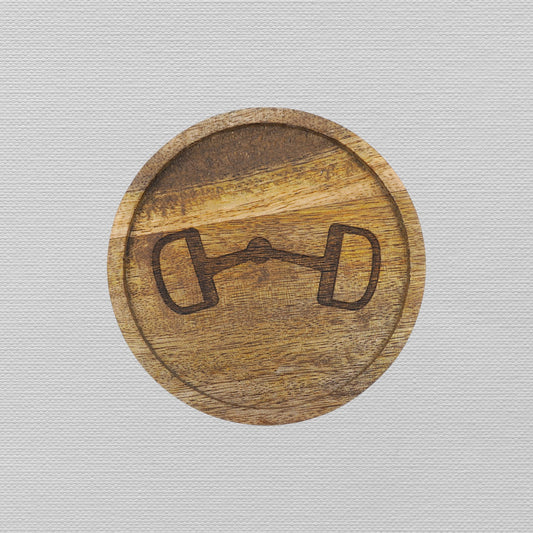 Horse Bit Engraved Coaster 4"
