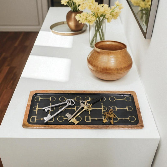 Horse Bit Tray Acrylic Finish Rectangular 16"