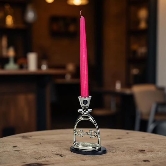 Horse Stirrup Bit Candle Stand 6"