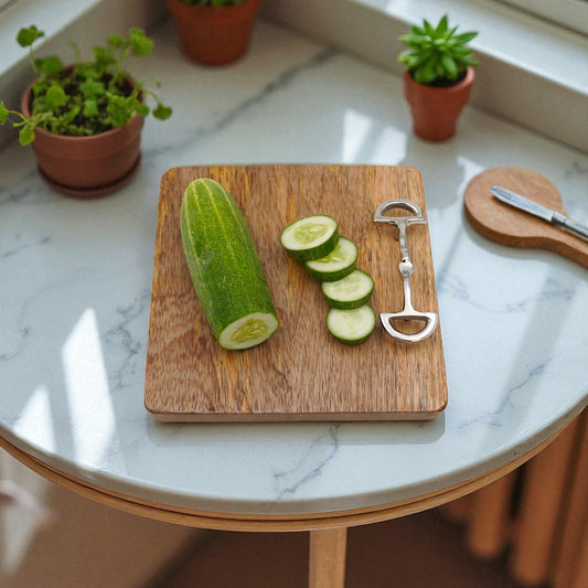 Horse Bit Chopping Board Square 8"