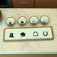 Equestrian Bowls with Tray Acrylic Finish