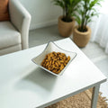 Horse Stirrup Bowl Acrylic Finish 4-Corner Square 7.5"
