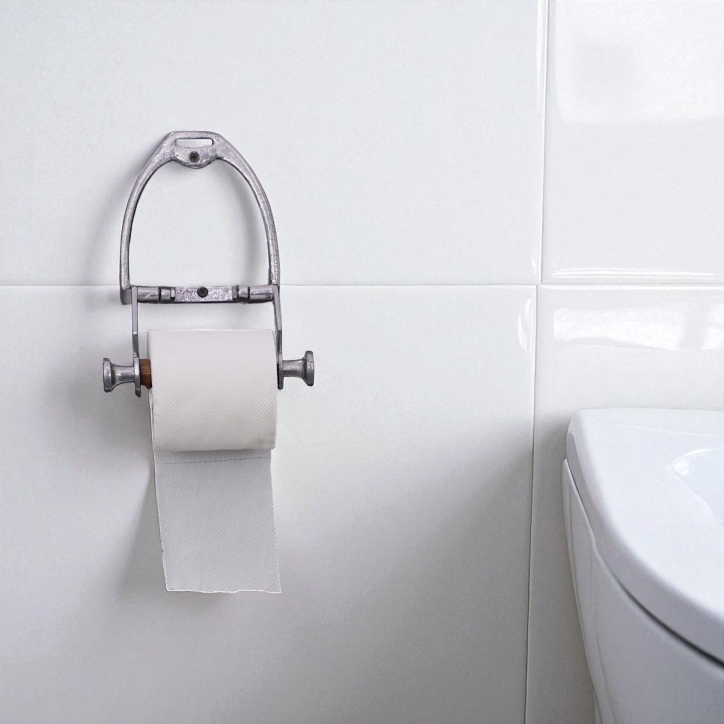Horse Stirrup Paper Roll Holder